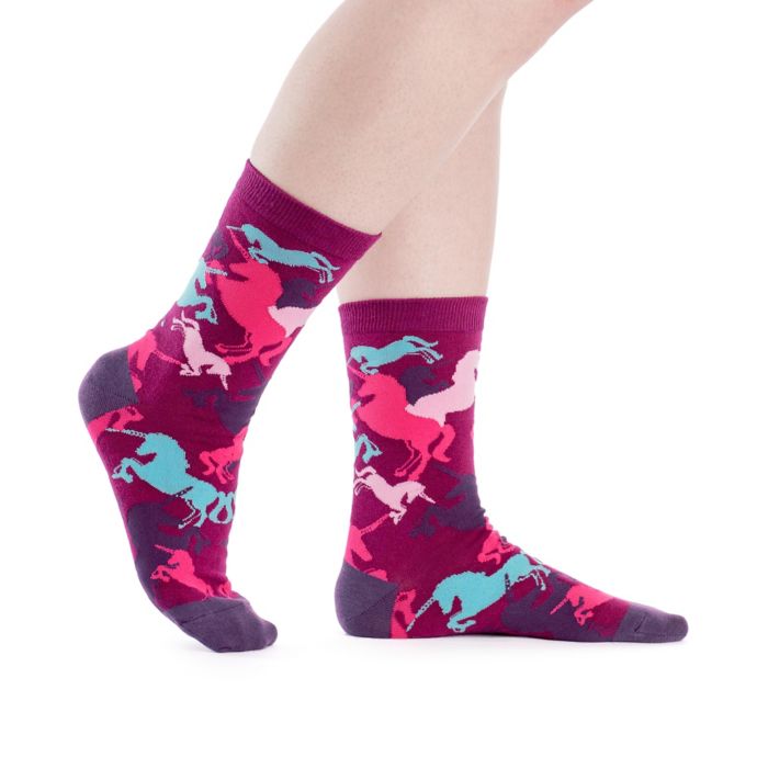 Sock It to Me Mythical Unicorns Women's Knitted Crew Socks | Bed Bath ...