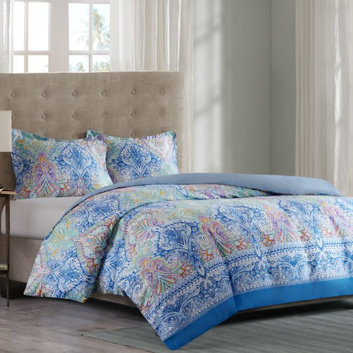 Echo Painted Paisley Duvet Cover Set Bed Bath Beyond