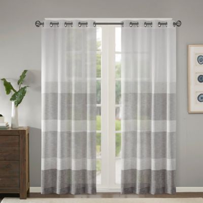 striped curtains