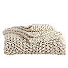Alternate image 0 for DKNYpure&reg; Silky Chunky Knit Throw Blanket in Natural