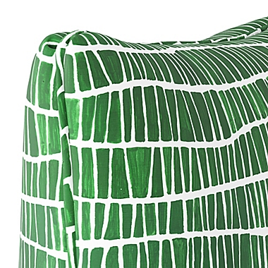 Cloth & Company Mesh Pattern Throw Pillow in Objects Green. View a larger version of this product image.