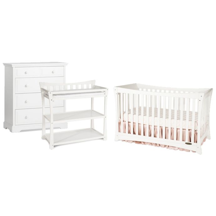 Child Craft Parisian 3 In 1 Nursery Furniture Collection In White