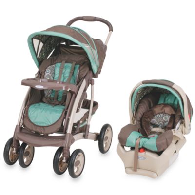 graco teal travel system