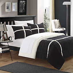 Chic Home Camille 2-Piece  Twin XL Comforter Set in Black
