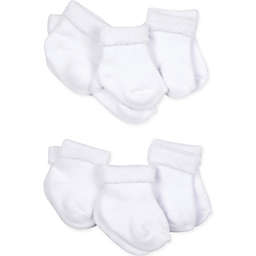 Gerber® 6-Pack Terry Socks in White
