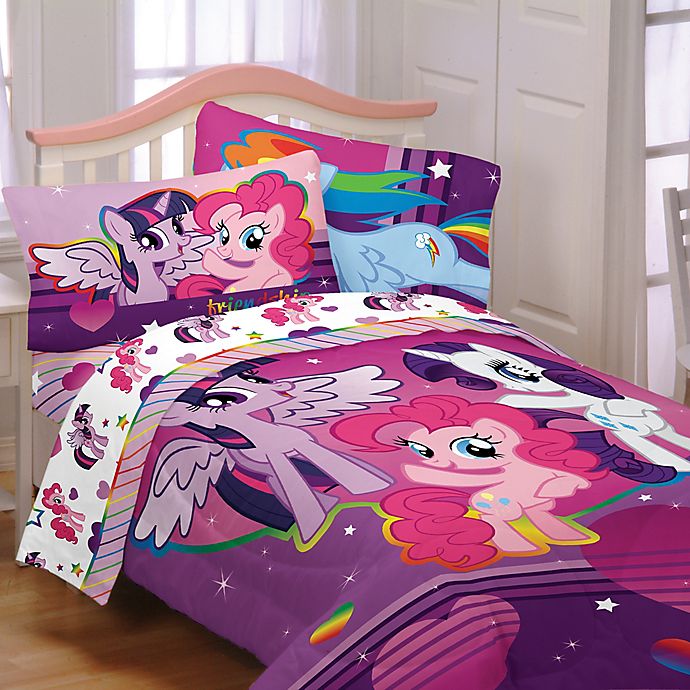 Hasbro My Little Pony Ponyfied Reversible Comforter Set Bed