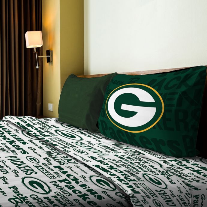 NFL Green Bay Packers Anthem Sheet Set | Bed Bath & Beyond