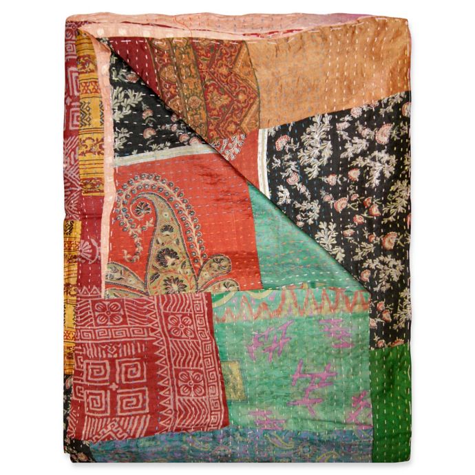 Kantha Silk Throw Bed Bath & Beyond