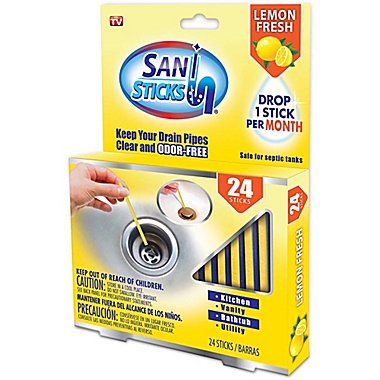 Sani Sticks&reg; 24-Pack Sanitation Sticks in Lemon Scent. View a larger version of this product image.