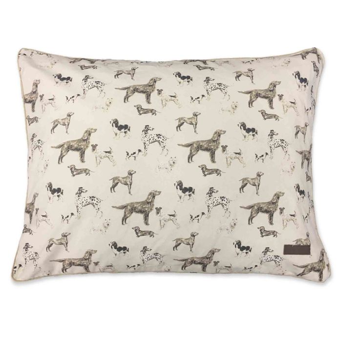 Laura Ashley Cotton Canvas Pillow Pet Bed In Tan Bed Bath Beyond