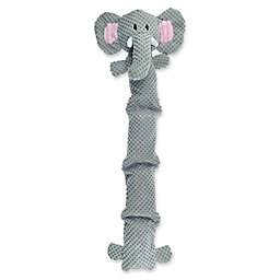 Bounce & Pounce Safari Elephant Squeaker Dog Toy in Grey