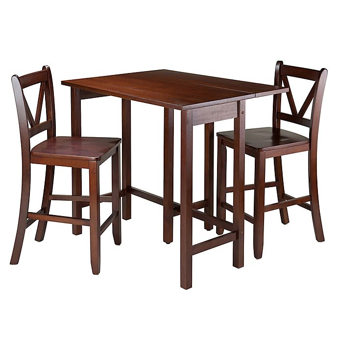 Winsome Lynnwood 3 Piece Dining Set, Round Table Lynnwood
