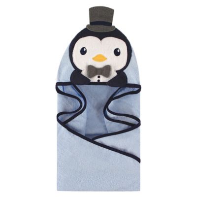 penguin hooded towel