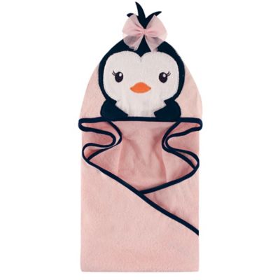 penguin hooded towel