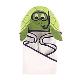Hudson Baby® Scuba Turtle Hooded Towel in Green