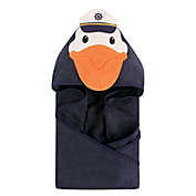 Hudson Baby&reg; Captain Pelican Hooded Towel in Navy/Orange