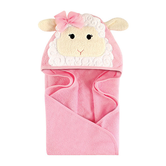 Alternate image 1 for Hudson Baby® Lamb Hooded Towel in White/Cream