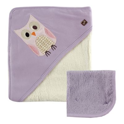 purple baby washcloths