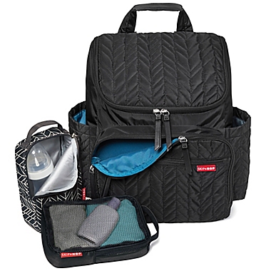 SKIP*HOP&reg; Forma Backpack Diaper Bag in Jet Black. View a larger version of this product image.