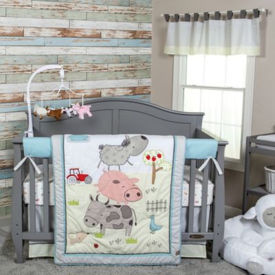 nursery bedding and curtain set