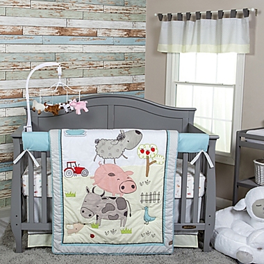 Trend Lab&reg; Farm Stack 4-Piece Crib Bedding Set. View a larger version of this product image.