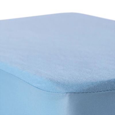 BSensible Natural Breathable Top Waterproof Fitted Crib Sheet Protector in Blue