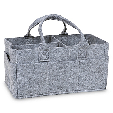 Sammy &  Lou Felt Storage Caddy in Grey. View a larger version of this product image.