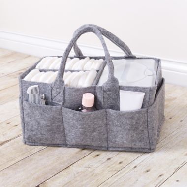 Sammy &  Lou Felt Storage Caddy in Grey. View a larger version of this product image.