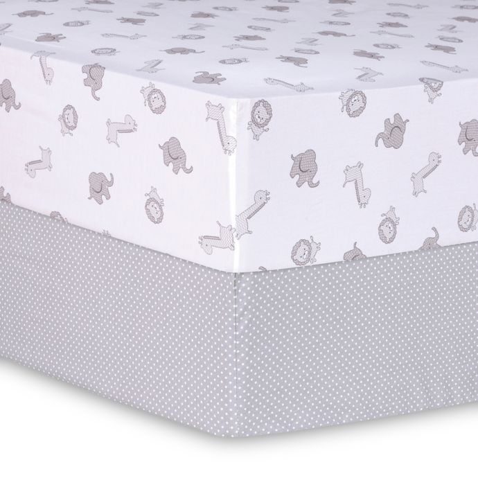 Trend Lab Safari And Dot Fitted Crib Sheets Set Of 2 Buybuy Baby