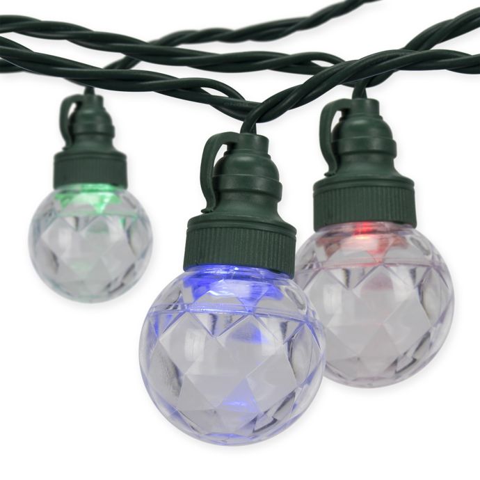 American Lighting 10Foot 10Light LED Sparkle Orb String Light Bed