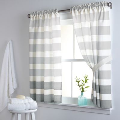 bathroom window curtains