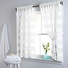 Alternate image 0 for DKNY Highline Stripe 38-Inch x 45-Inch Cotton Window Curtain Panel Pair in White