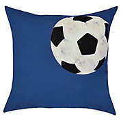 E by Design Soccer Ball Geometric Throw Pillow