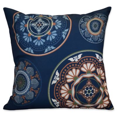 ANJ Throw Pillow Pack of 2 Decorative 16x16 Inch Square Pillow Soft Solid Cushion for Sofa Bedroom Car Blue