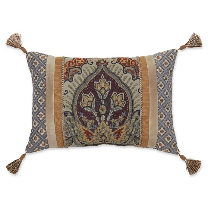 Croscill® Callisto Boudoir Throw Pillow in Tan | Bed Bath ...