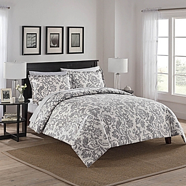Marble Hill Tanner Reversible Queen Comforter Set in Grey. View a larger version of this product image.