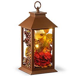 National Tree Company® LED Harvest Arrangement Lantern in Brown