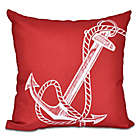 Alternate image 0 for Anchor Square Throw Pillow in Red