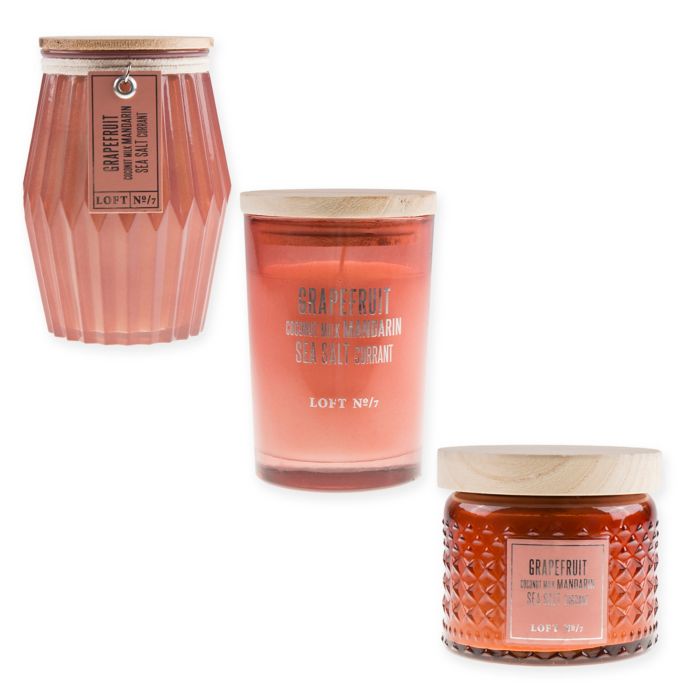Loft 7 Grapefruit Scented Candle Collection Bed Bath and Beyond Canada