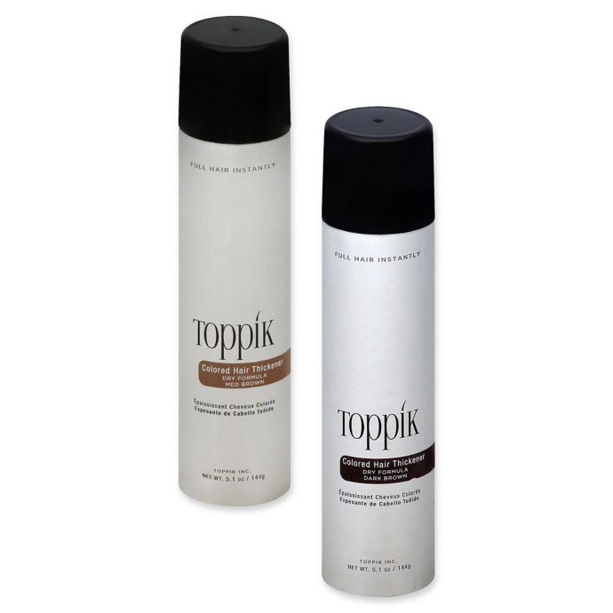 Toppik 5 1 Oz Dry Formula Colored Hair Thickener Spray Bed Bath