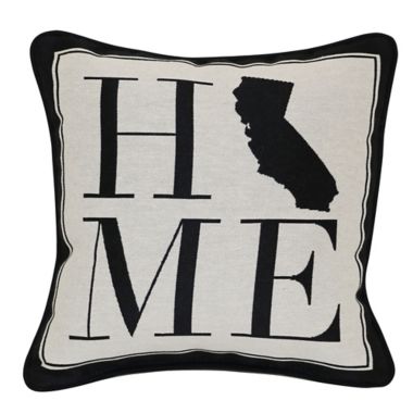 Brentwood Originals 12-Inch x 12-Inch Rustic Home State Throw Pillow. View a larger version of this product image.