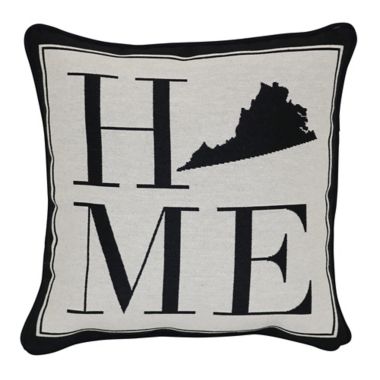 Brentwood Originals 12-Inch x 12-Inch Virginia Rustic Home State Throw Pillow. View a larger version of this product image.