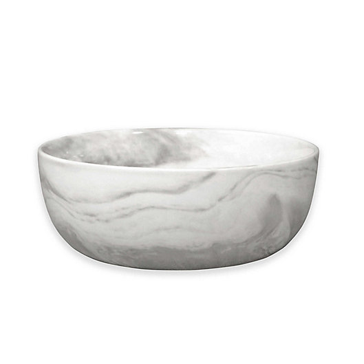 Alternate image 1 for Artisanal Kitchen Supply® Coupe Marbleized Cereal Bowl in Grey