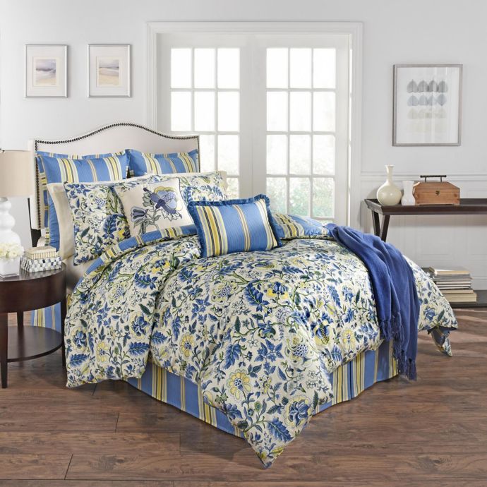 Waverly Imperial Dress 7 Piece Reversible Comforter Set In