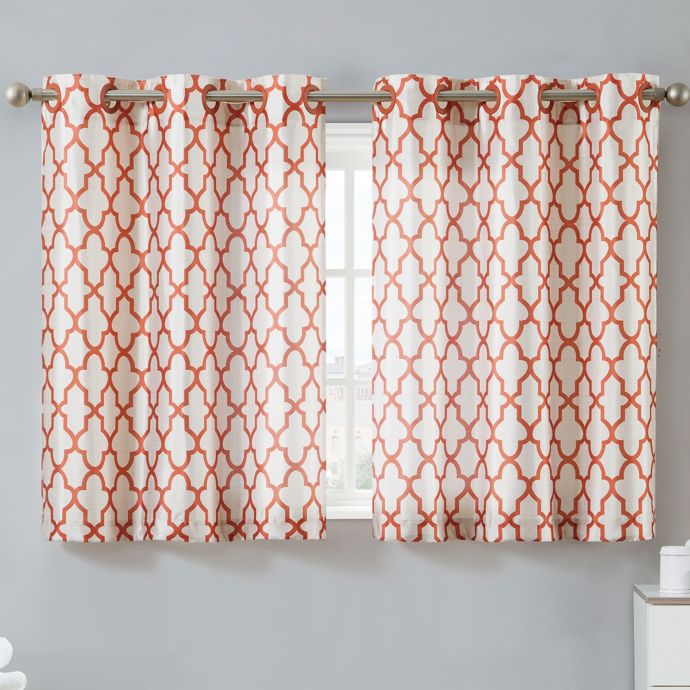 Hookless Monaco 38 Inch X 45 Inch Window Curtain Tier Pair In