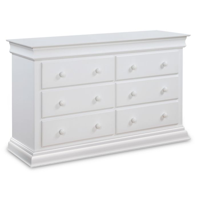 Bailey 6 Drawer Double Dresser In White Bed Bath Beyond