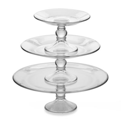 Dailyware&trade; 3-Piece Footed Platter Set