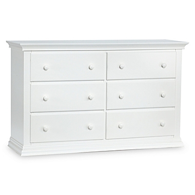 Suite Bebe Asher 6-Drawer Double Dresser in White. View a larger version of this product image.
