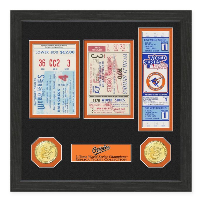 MLB Baltimore Orioles World Series Ticket Collection Bed Bath Beyond