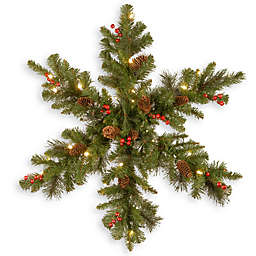 National Tree Company® 32-Inch Pre-Lit LED Crestwood Spruce Snowflake